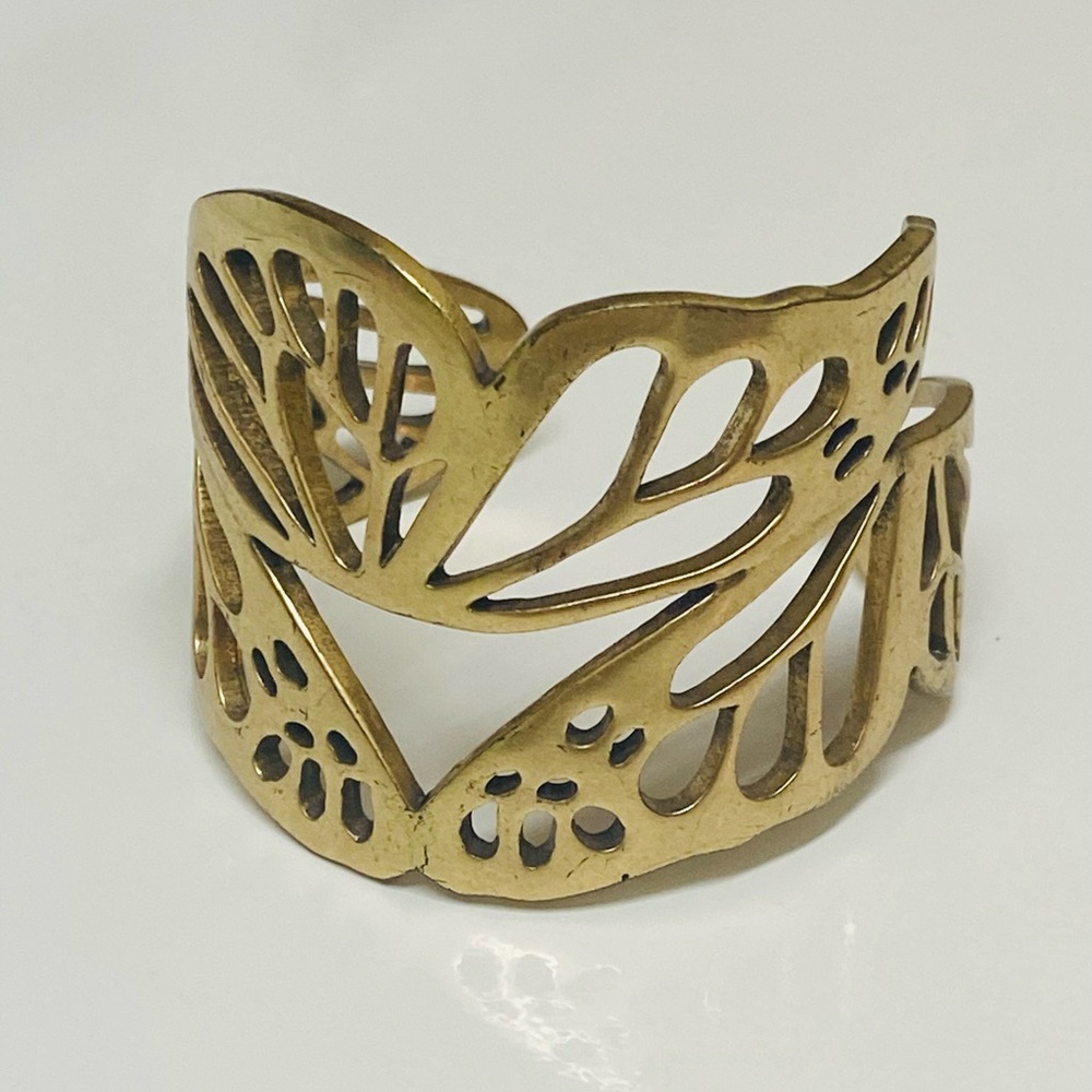 Lucky Brand Gold Butterfly Cuff